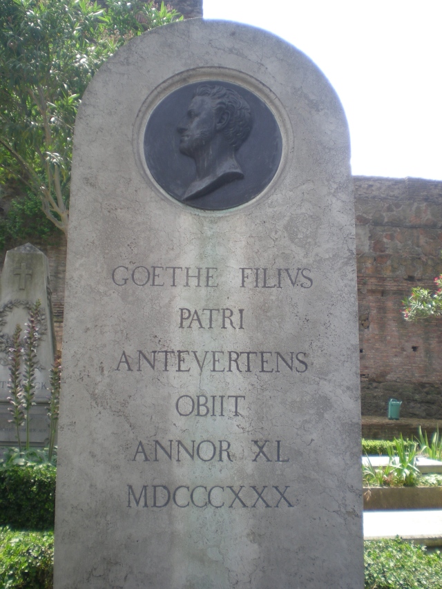 The Grave of Goethe, the German Poet